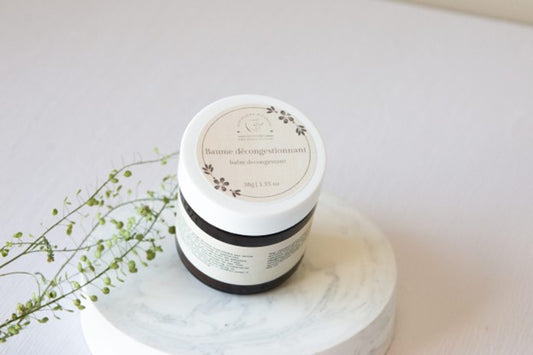 Baume décongestionnant aux huiles essentielles – POUSSIÈRE D’ÉTOILE