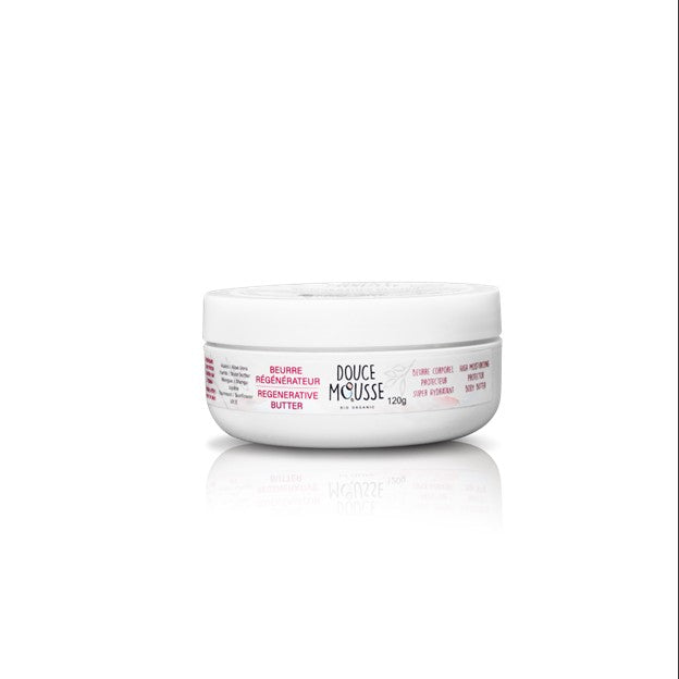 Beurre Régénérateur Bio – Soin Super Hydratant pour Bébé - Aloe Vera, Karité & Mangue 120g - DOUCE MOUSSE