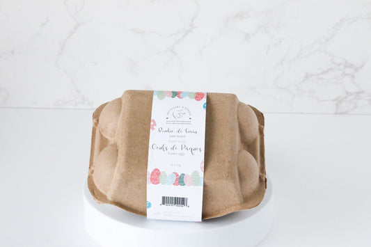 Bombe de bain - Coco de Pâques 6x 53g | Boîte Kraft - POUSSIÈRE D'ÉTOILE