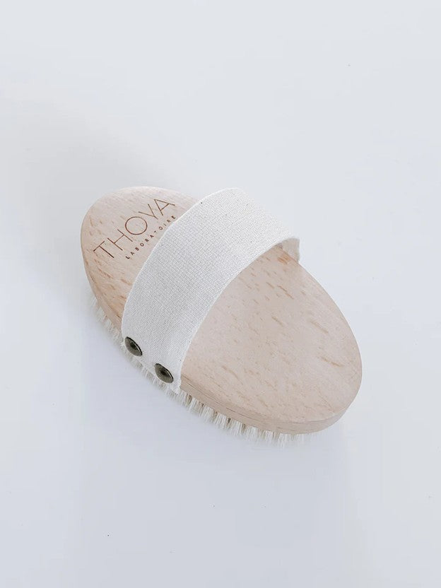 Brosse en bois naturelle pour le corps – Exfoliation à sec et soin circulatoire