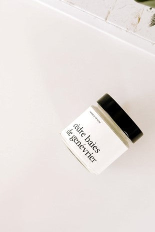 Chandelle Cèdre baies de genévrier - 212 ml - MARÉE CHANDELLE