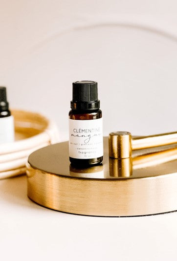 Flacon de 15 ml de fragrance pour linge Clémentine Mangue avec compte-goutte