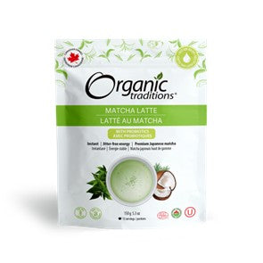 Latté au Matcha avec probiotiques 150 g – 5.3 oz - ORGANIC TRADITIONS