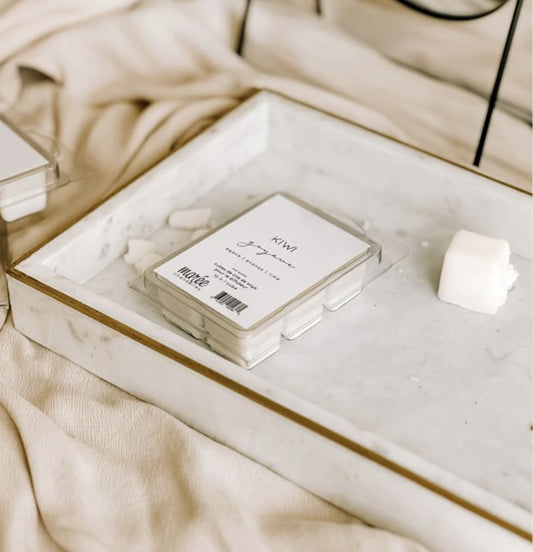 cubes de cire de soya kiwi goyave