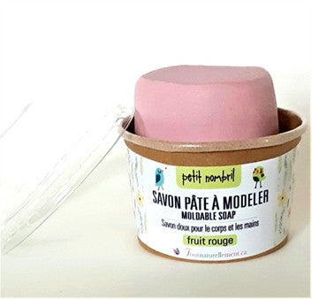 Petit Nombril - Savon Pâte à modeler - Fruit Rouge - 200gr - TOUT NATURELLEMENT