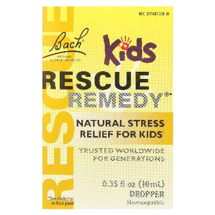 Flacon de Rescue Sleep® Kids, remède naturel sans alcool pour enfants à base de fleurs de Bach, pour soulager l’insomnie occasionnelle liée au stress et aux pensées persistantes.
