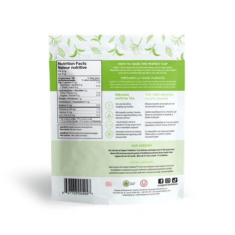 Thé Matcha haut de gamme 100 g – 3.5 oz - ORGANIC TRADITIONS