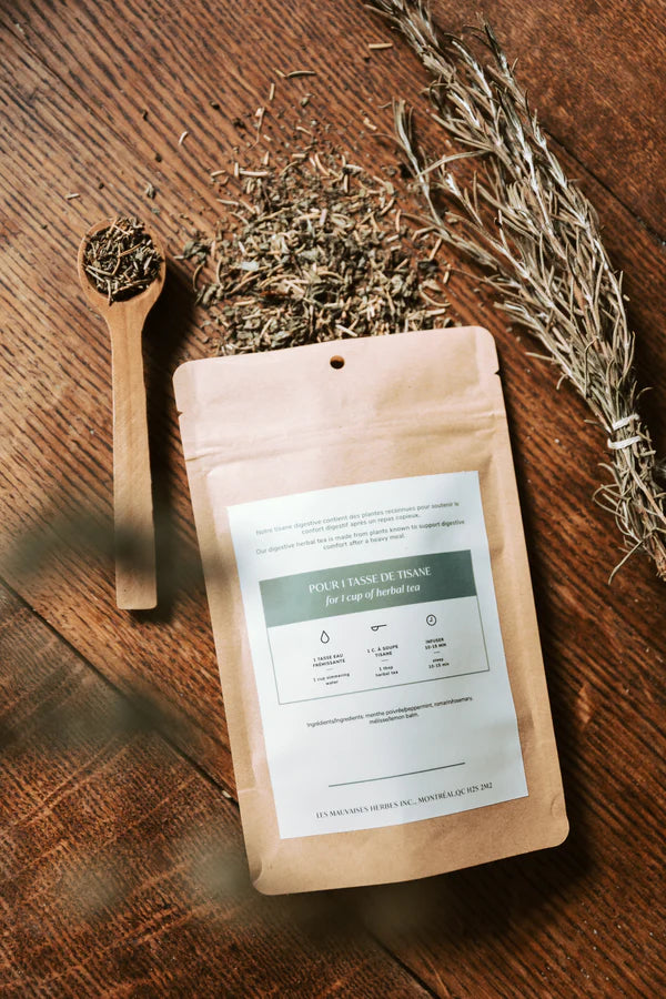 Tisane digestive Menthe et Mélisse - LES MAUVAISES HERBES