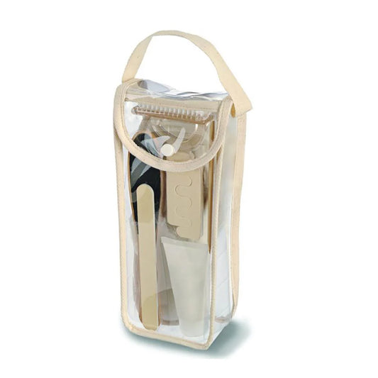 trousse de pédicure complète avec coupe-ongles, lime, brosse, séparateurs d’orteils et pantoufles