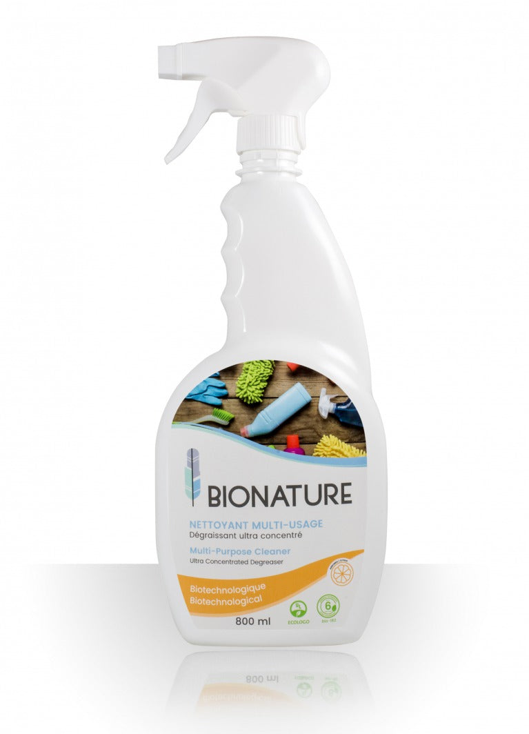 Nettoyant neutre multi-usage- Agrumes (dégraissant concentré) 800 ml - BIONATURE