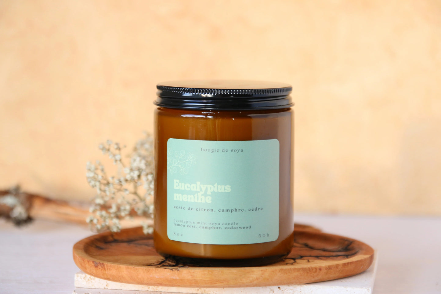 Chandelle Eucalyptus menthe - POUSSIÈRE D'ÉTOILE