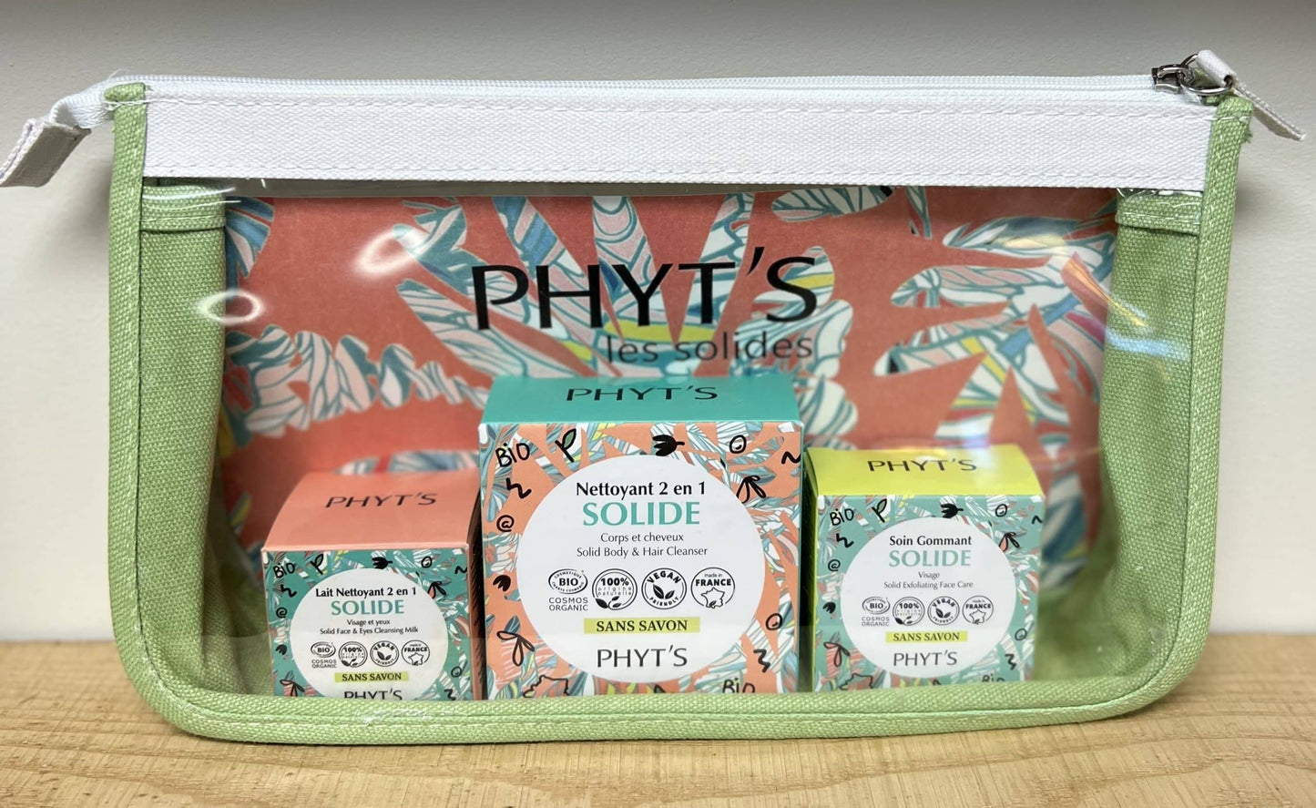 Trousse de voyage nécessaire beauté – 3 soins Bio Visage et corps – PHYT’S