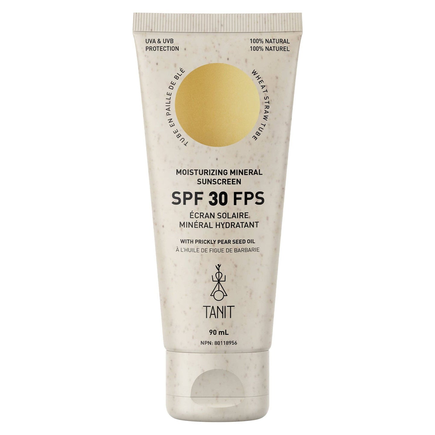 Crème solaire minérale hydratante SPF 30 - TANIT