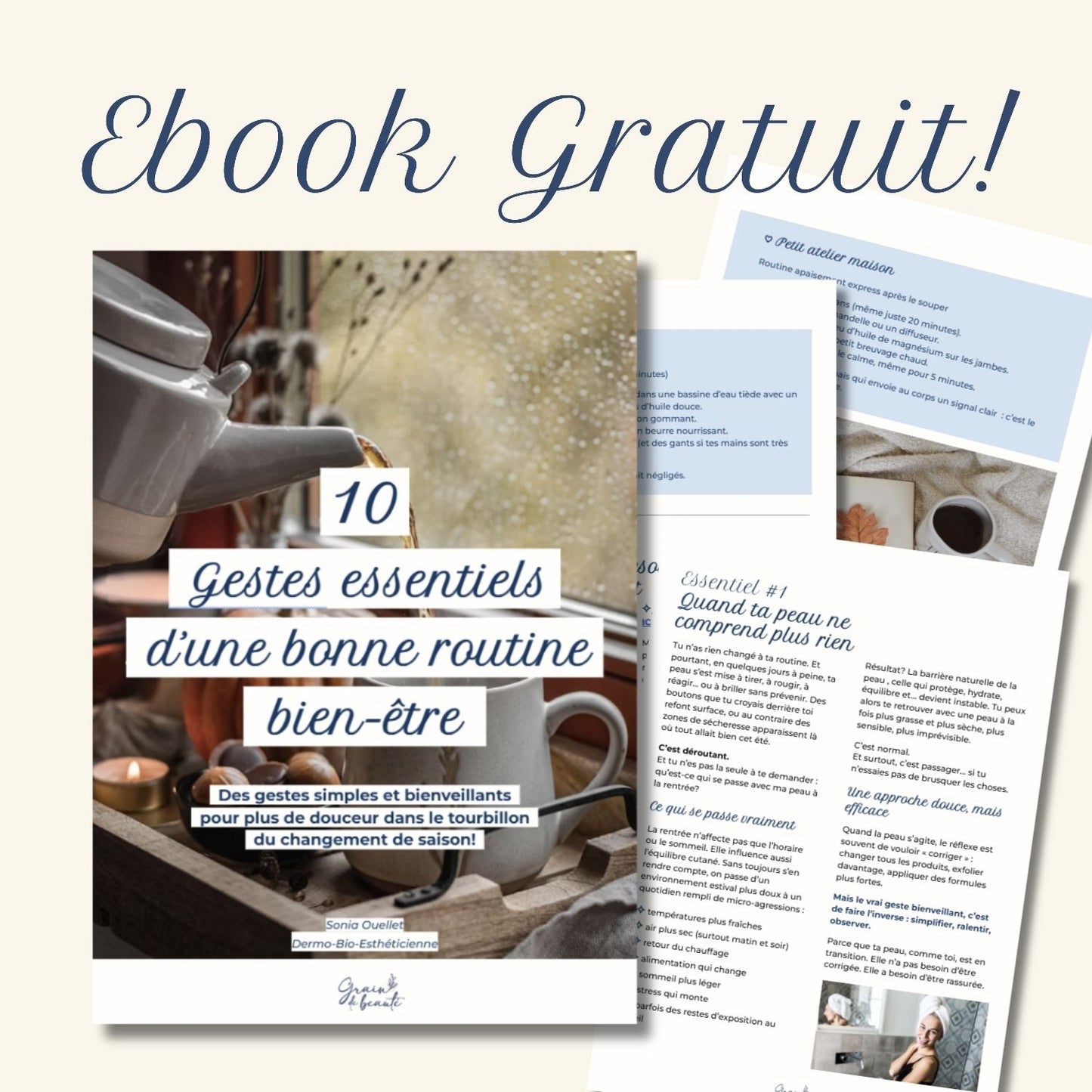 Ebook gratuit – 10 essentiels pour une routine bien-être