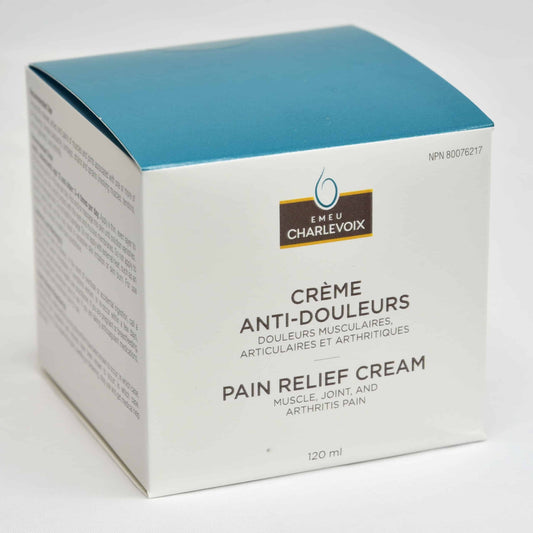 Crème anti-douleurs - musculaires, articulaires et arthritiques - EMEU CHARLEVOIX