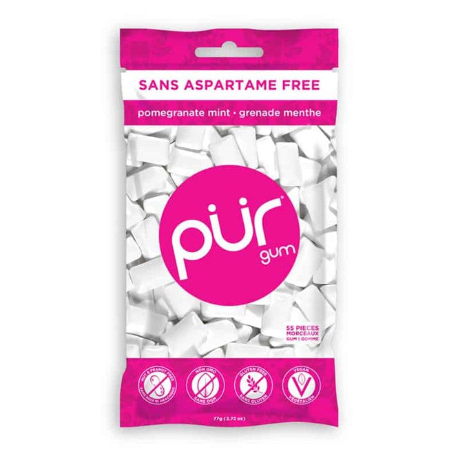 Gomme à mâcher - Sans Aspartame | 55 pièces - 79,9 g - PUR GUM