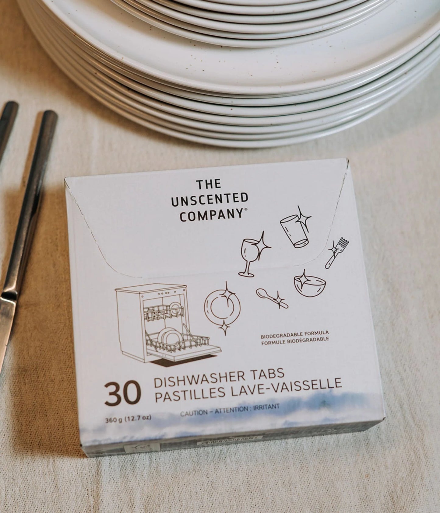 Pastille Lave-vaisselle - pqt 30 un - THE UNSCENTED COMPANY