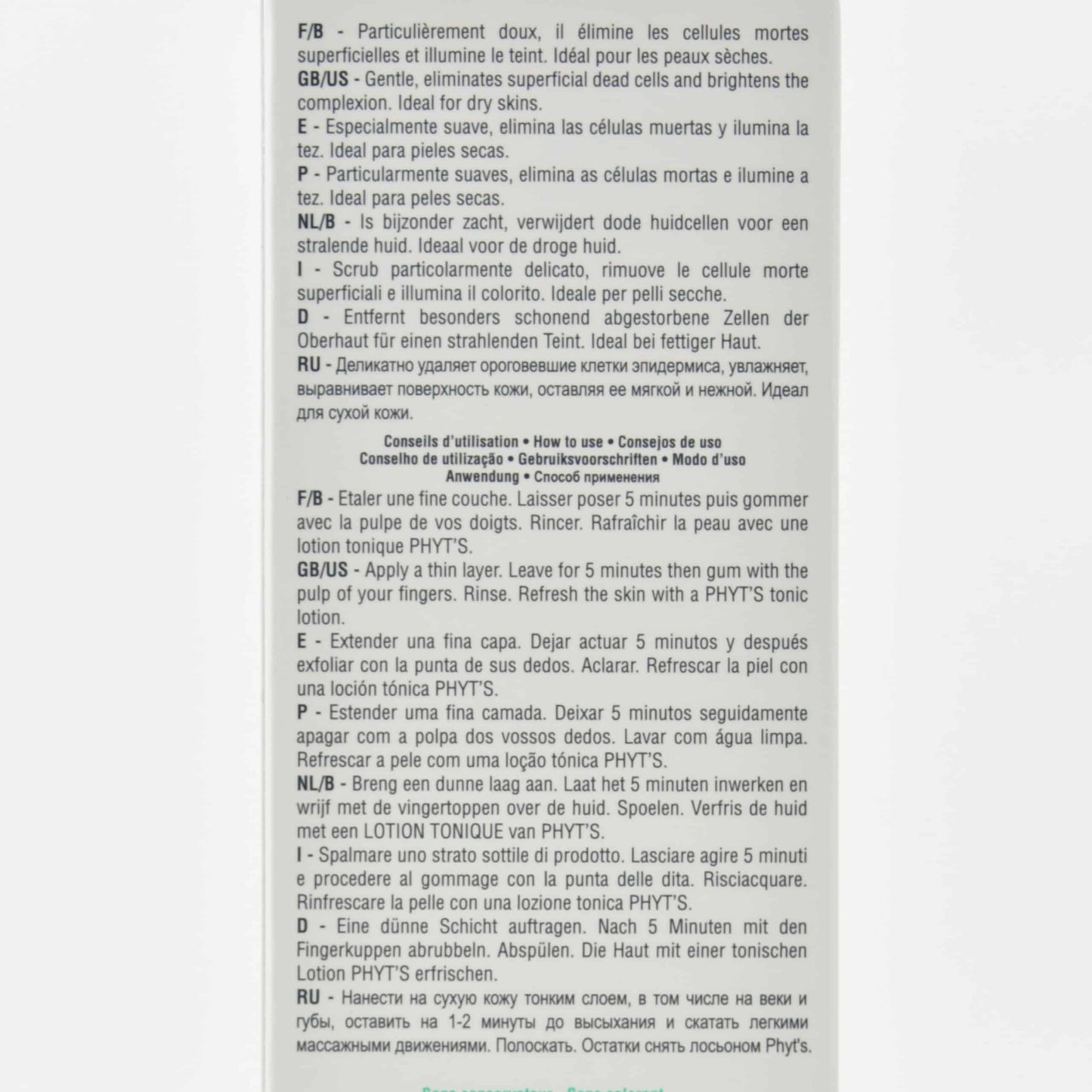 Gommage contact + - PHYT'S