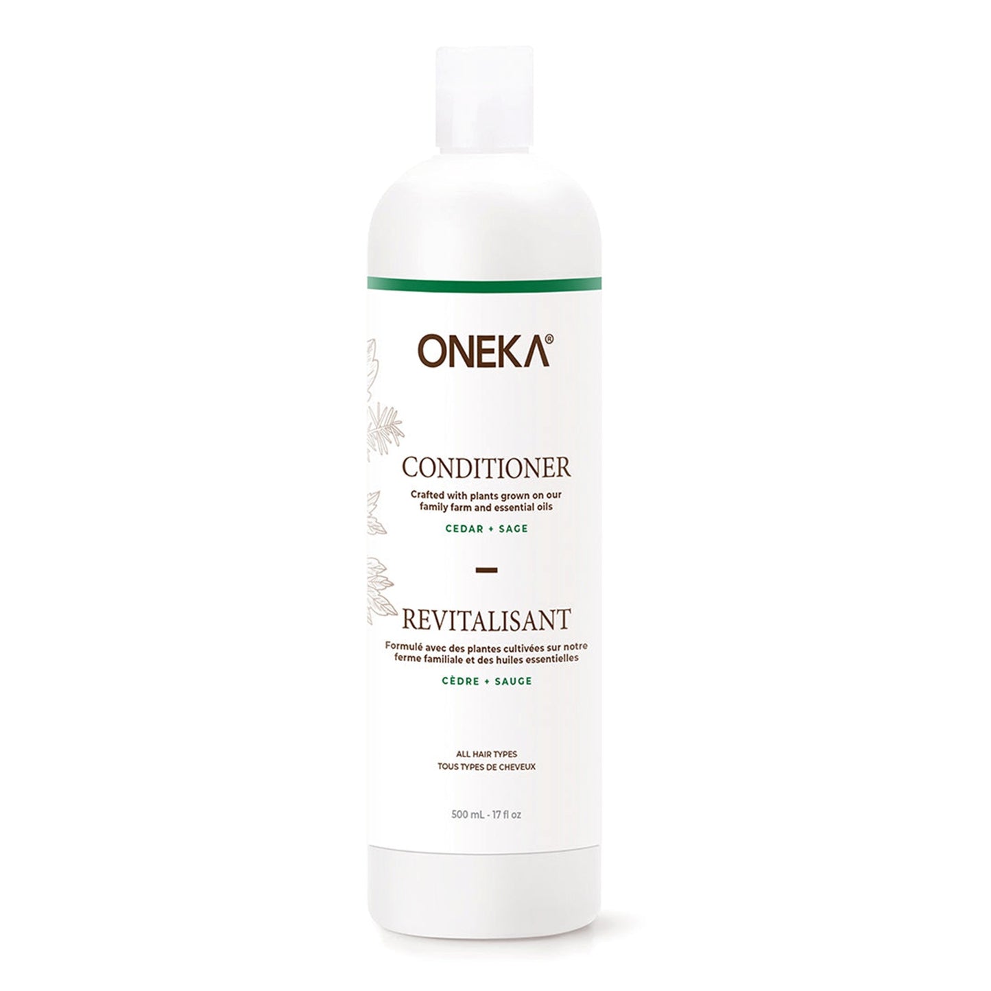 Revitalisant cèdre et sauge - 500 ml - ONEKA