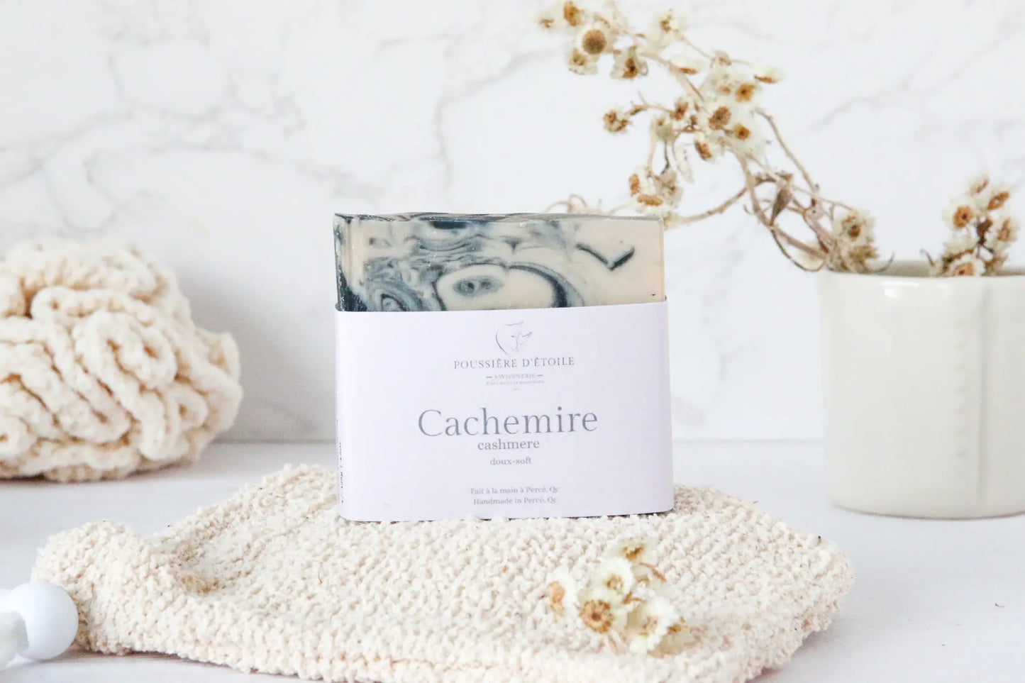 Savon Cachemire au lait d’ânesse bio - POUSSIÈRE D'ÉTOILE
