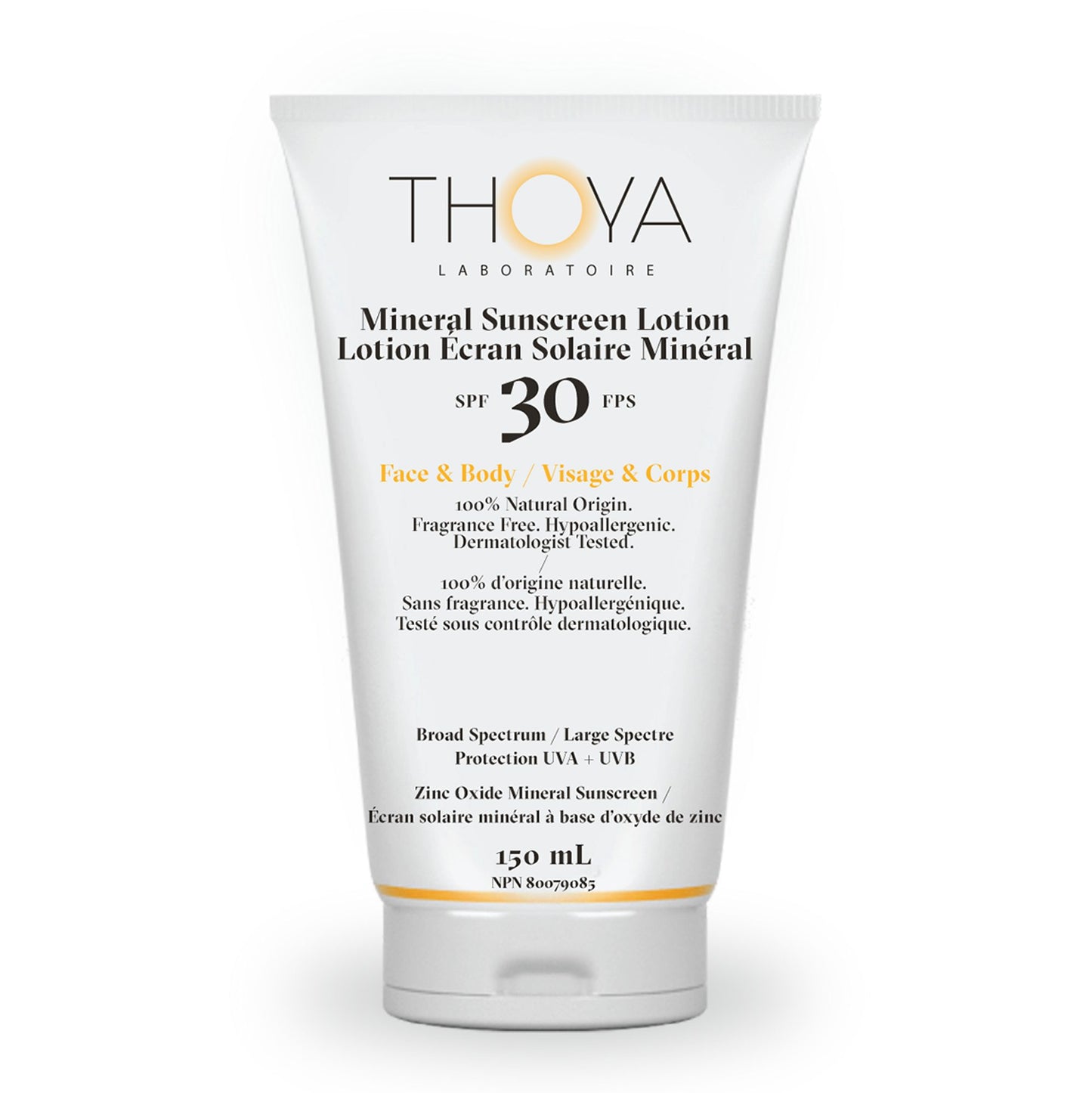 Lotion Écran Solaire Minéral Naturel FPS 30 - THOYA