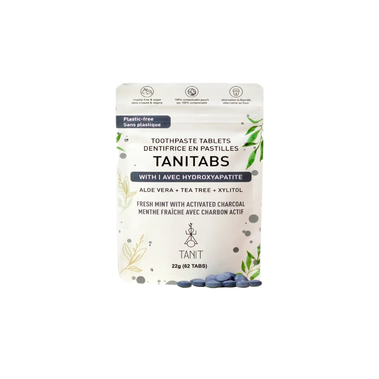 Dentifrice en pastilles - 62 pastilles - TANIT