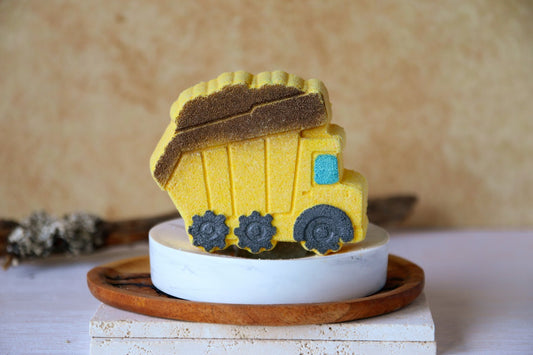Bombe de bain - Camion Jaune - 160g - POUSSIÈRE D'ÉTOILE