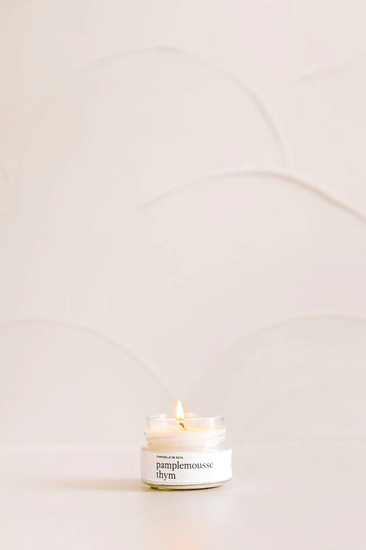 Chandelle pamplemousse thym 314 ml - MARÉE CHANDELLES
