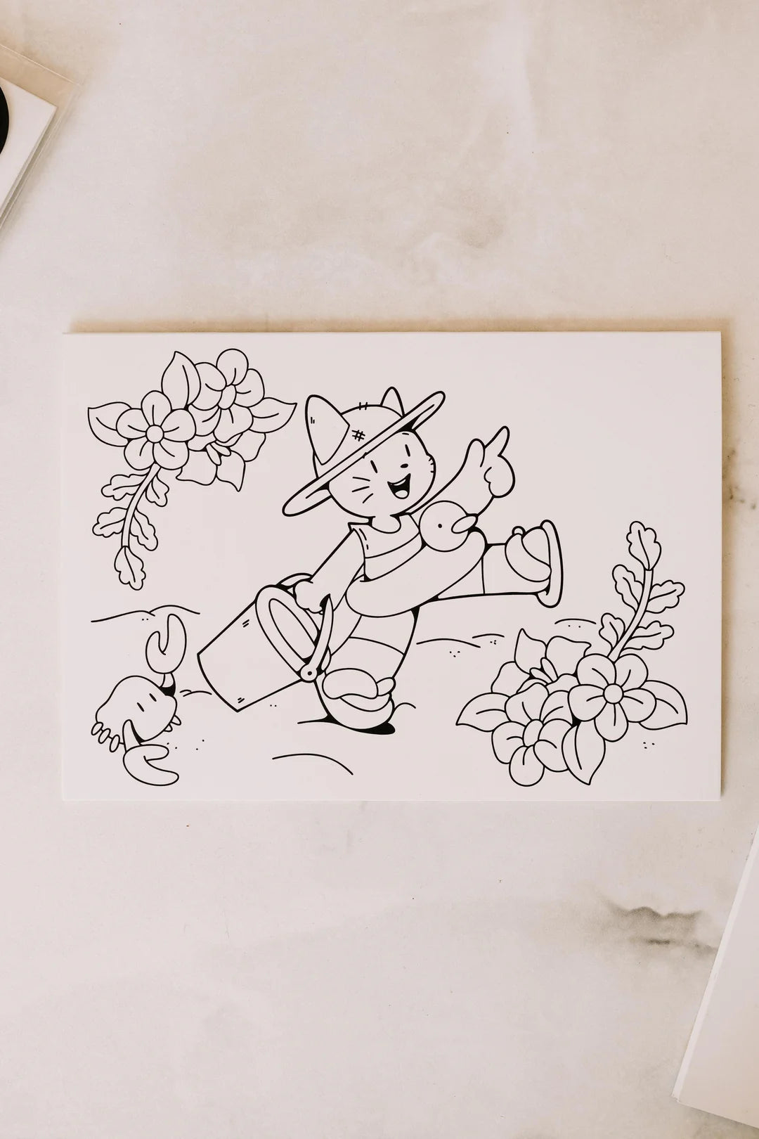 Carte à colorier - Ivy - Marée Chandelle