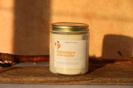 Chandelle Guimauve Citrouille - POUSSIÈRE D'ÉTOILE