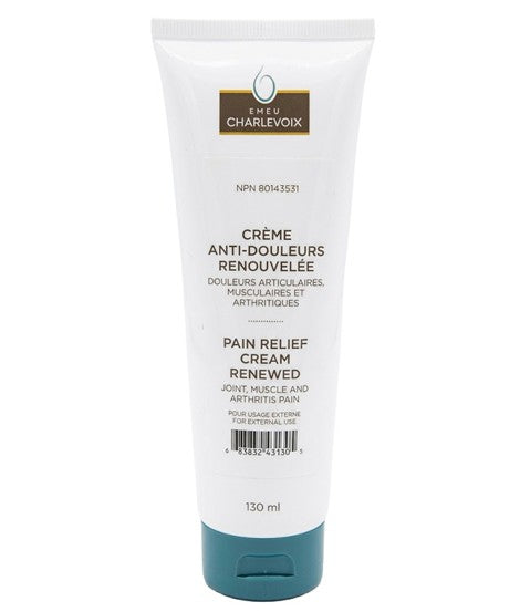 Crème anti-douleurs renouvelée - musculaires, articulaires et arthritiques - EMEU CHARLEVOIX