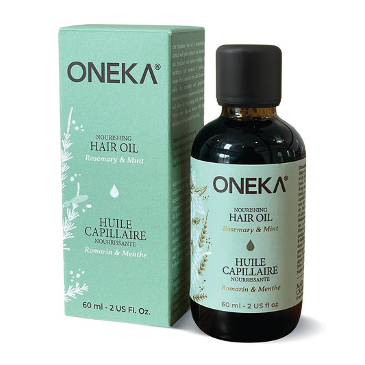 Huile capillaire nourrissante - romarin et menthe - ONEKA