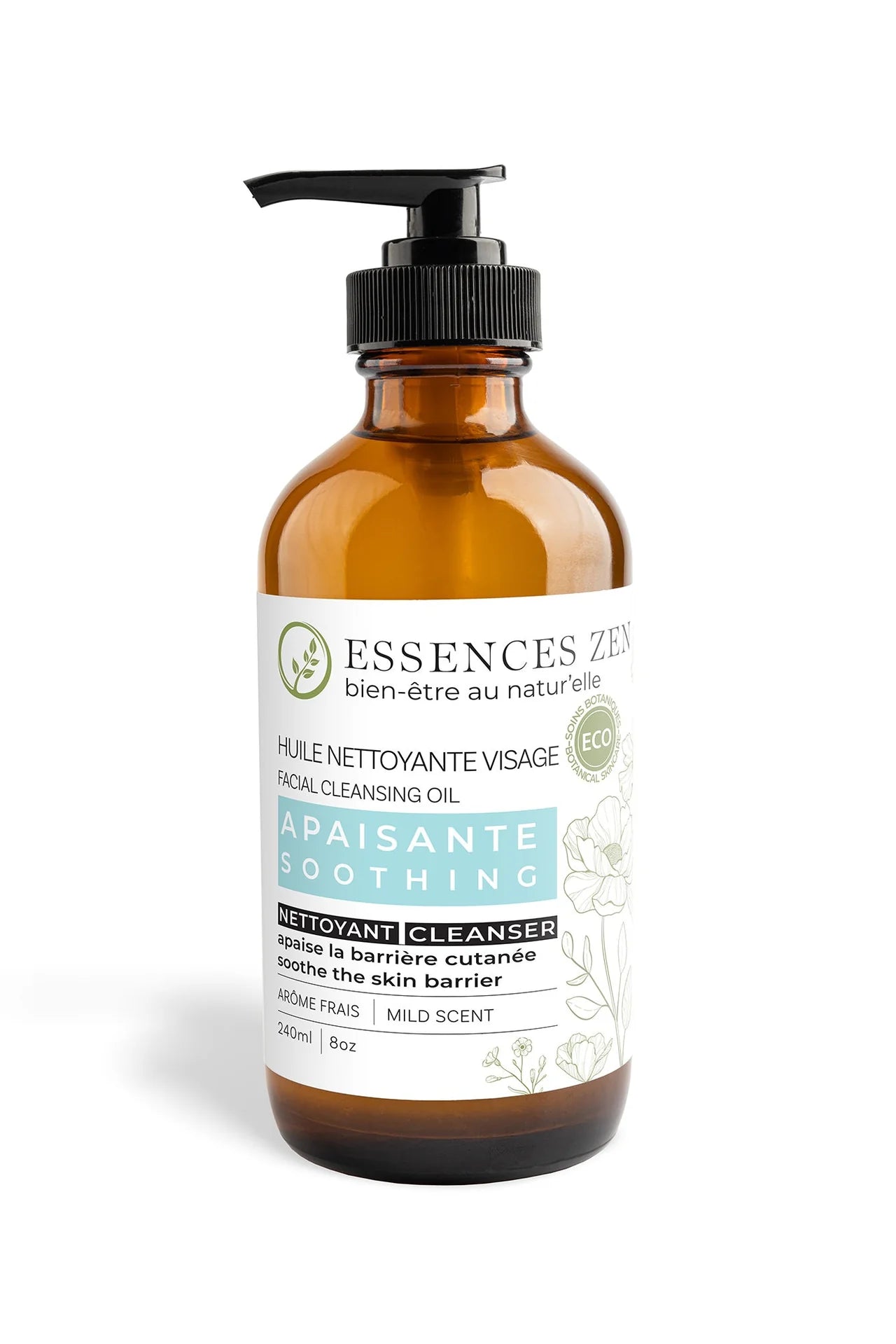 Huile Nettoyante Apaisante visage 240 ml (inclue 2$ Consigne)