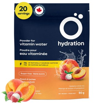 Poudre pour eau vitaminée - Pêche Litchi - 80g - Ö Hydration