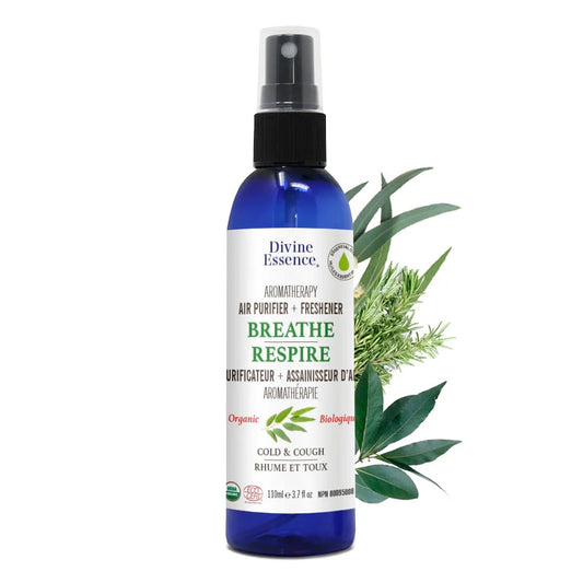 Purificateur + assainisseur d'air (Rhume et toux) 110 ml - RESPIRE - Divine essence