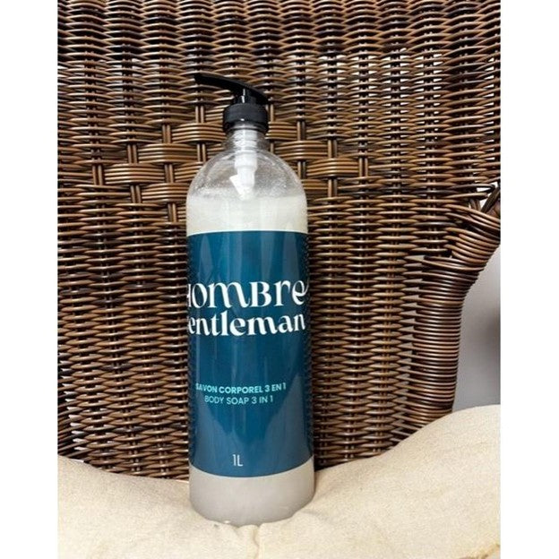 Savon corporel 3 EN 1 - Hombre Gentlemen 1 L - Bionature - GROUPE SAJA