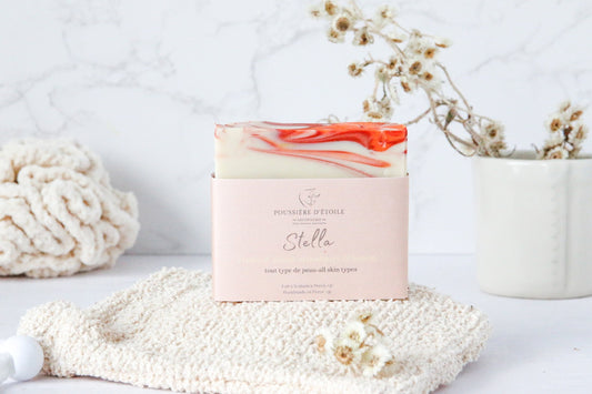 Savon en barre - Stella (Fraise & Citron) 125gr - POUSSIÈRE D'ÉTOILE
