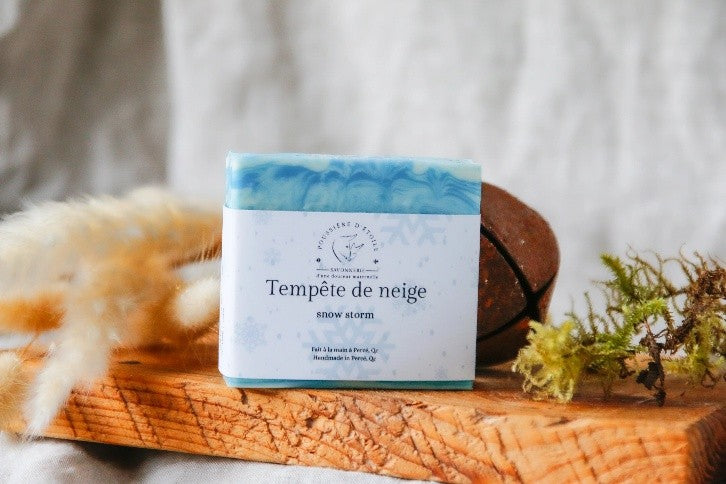Savon en barre - Tempête de Neige - POUSSIÈRE D'ÉTOILE