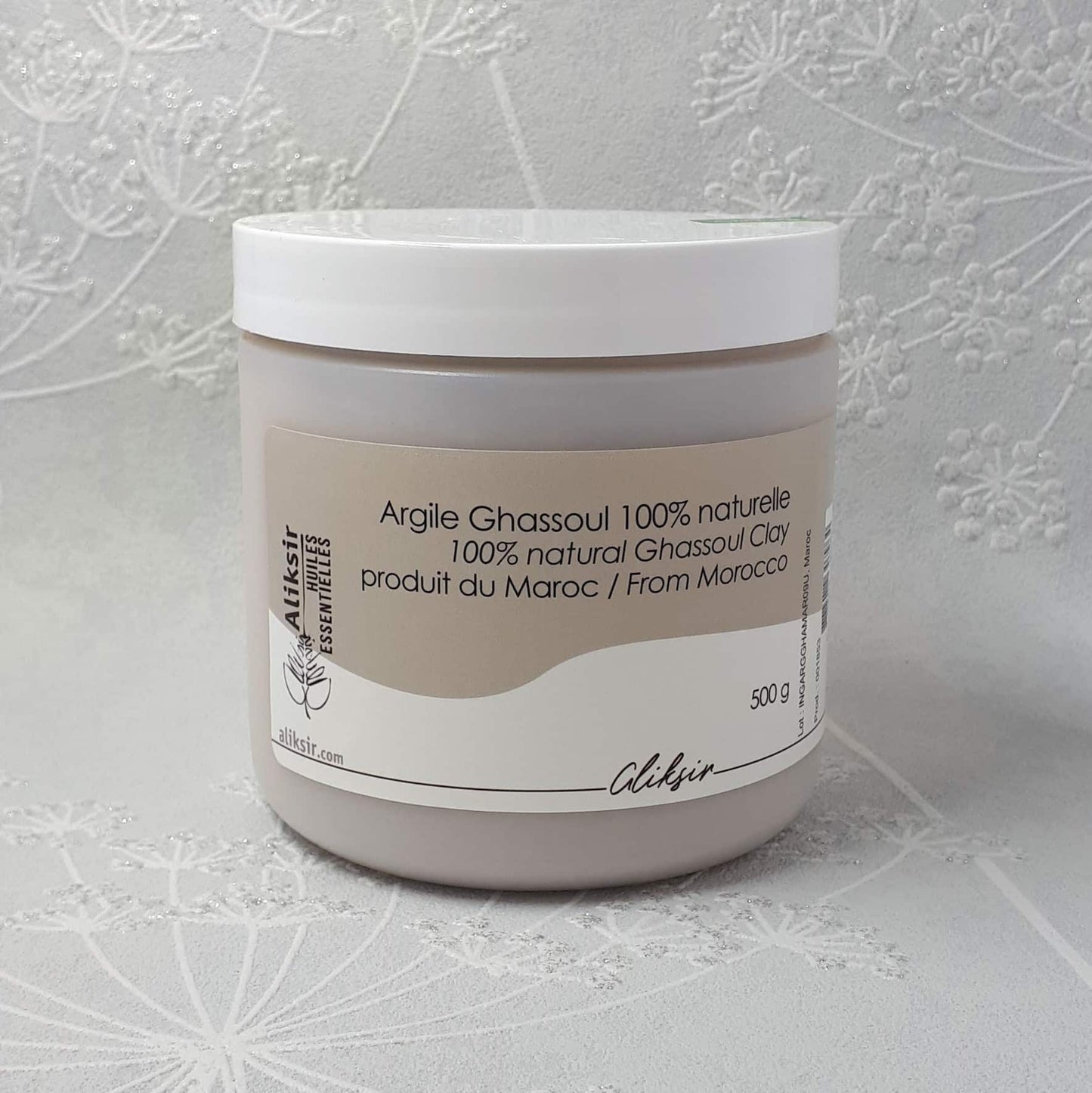 Argile Ghassoul 100% naturelle Aliksir