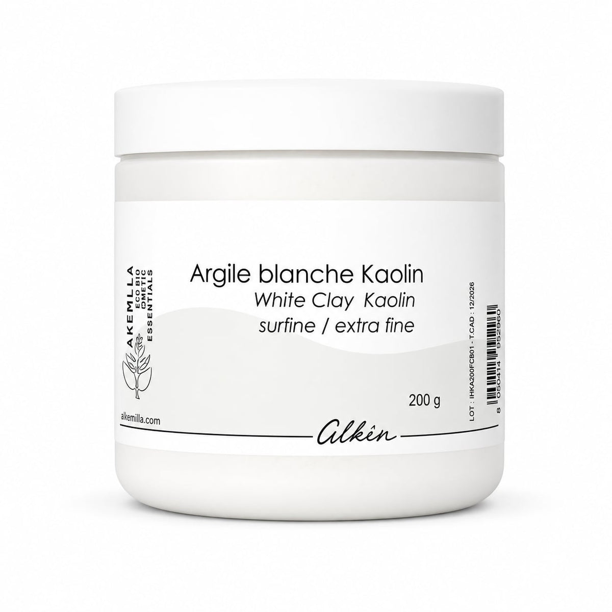 Argile blanche Kaolin, extra fine surfine - ALIKSIR - 200gr