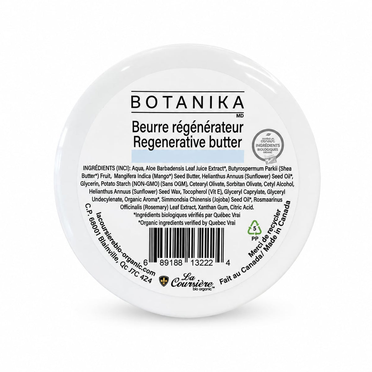 Beurre Régénérateur – Hydratant Corporel Bio au Karité, Mangue & Aloe Vera - BOTANIKA