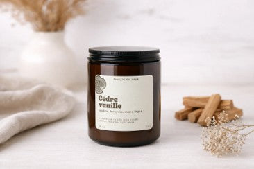 Chandelle Cèdre Vanille - POUSSIÈRE D'ÉTOILE