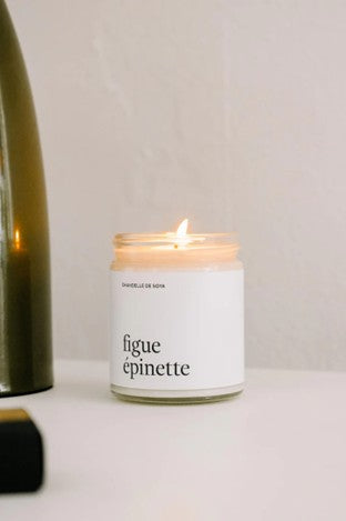 Chandelle de soya - Figue épinette 270 ml - MARÉE CHANDELLES