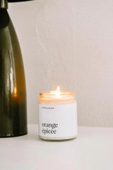 Chandelle de soya - Orange épicée 270 ml - MARÉE CHANDELLES