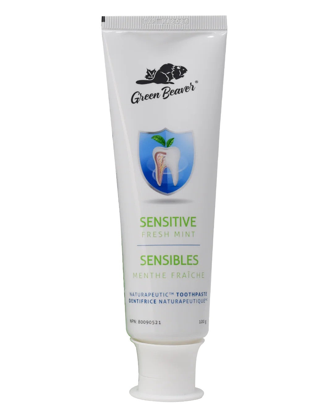 Dentifrice Naturapeutique Sensible - Menthe fraîche  100 g - GREEN BEAVER