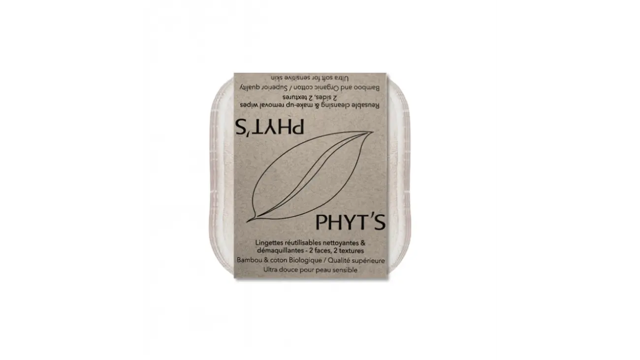 Lingettes réutilisables Bio PHYT’S - Lot de 4 - PHYT'S