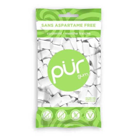 Gomme à mâcher - Sans Aspartame | 55 pièces - 79,9 g - PUR GUM