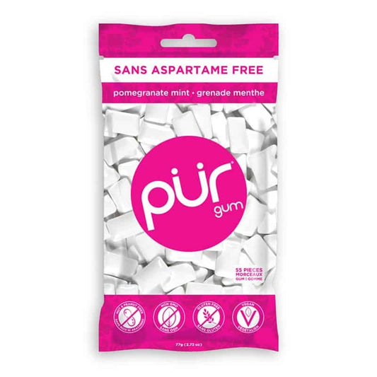 Gomme à mâcher - Sans Aspartame | 55 pièces - 79,9 g - PUR GUM