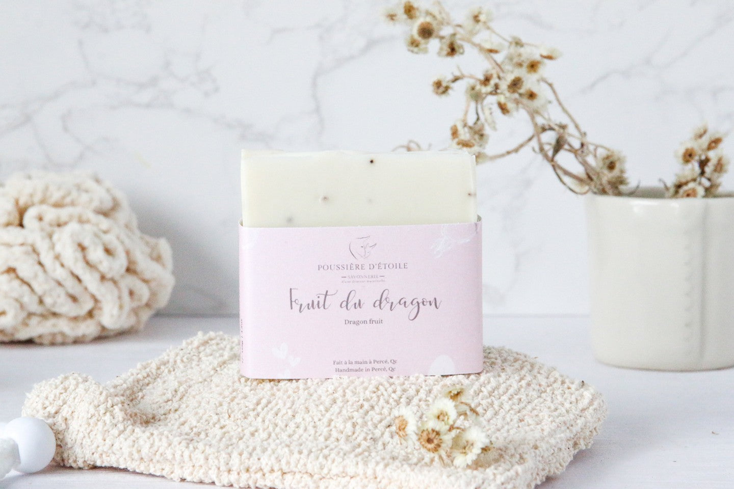 Savon en barre - Fruit du dragon 125g - POUSSIÈRE D'ÉTOILE