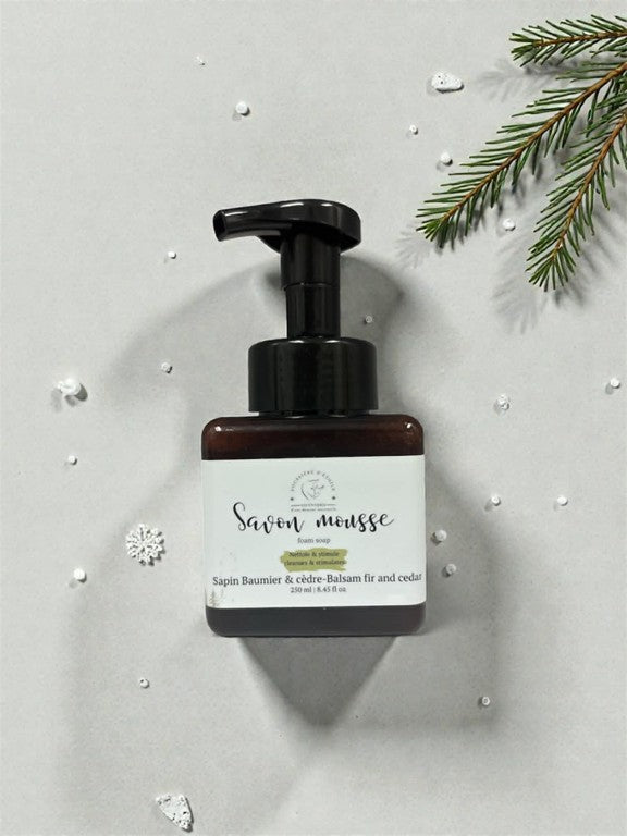 Savon Mousse - Sapin baumier et cèdre - POUSSIÈRE D'ÉTOILE